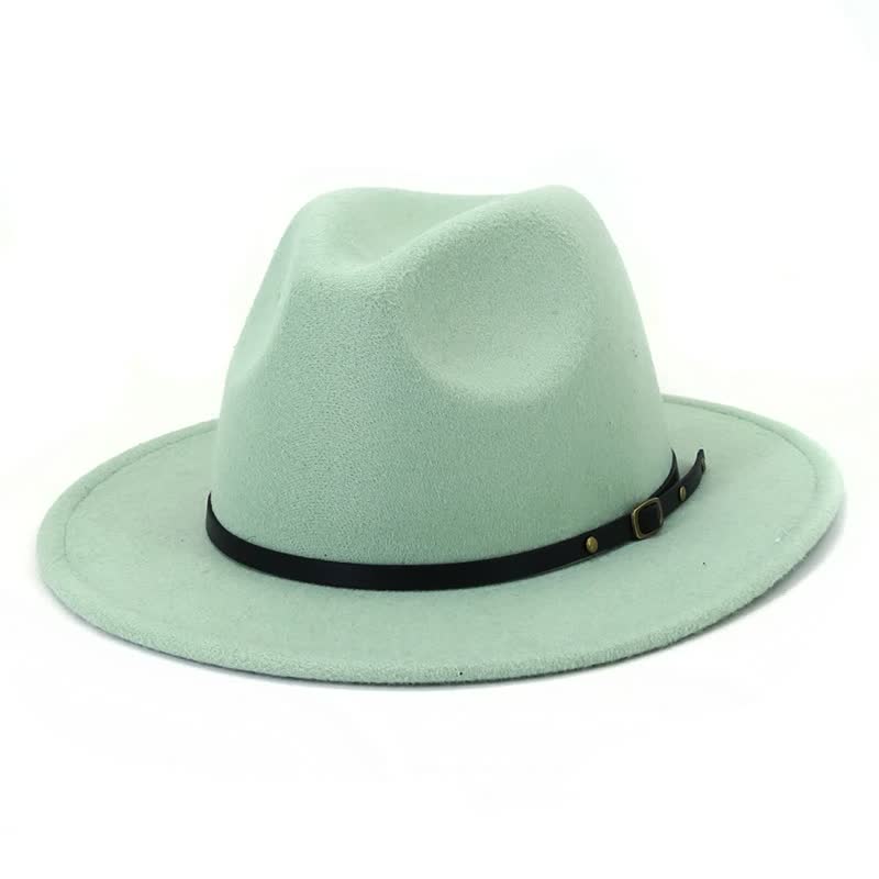 Eliane | Klassieke Fedora Hoed Dames met Leren Band - Tijdloos, Stijlvol en Veelzijdig - Camel / Zwart / Bordeaux