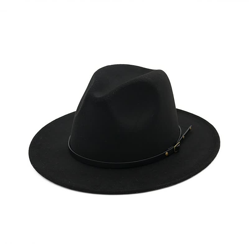 Eliane | Klassieke Fedora Hoed Dames met Leren Band - Tijdloos, Stijlvol en Veelzijdig - Camel / Zwart / Bordeaux