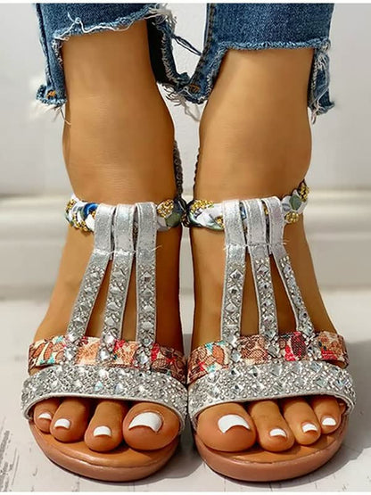 PrettyFeet™ Slippers | Boho Slippers met Comfortabele Sleehak en Chique Design