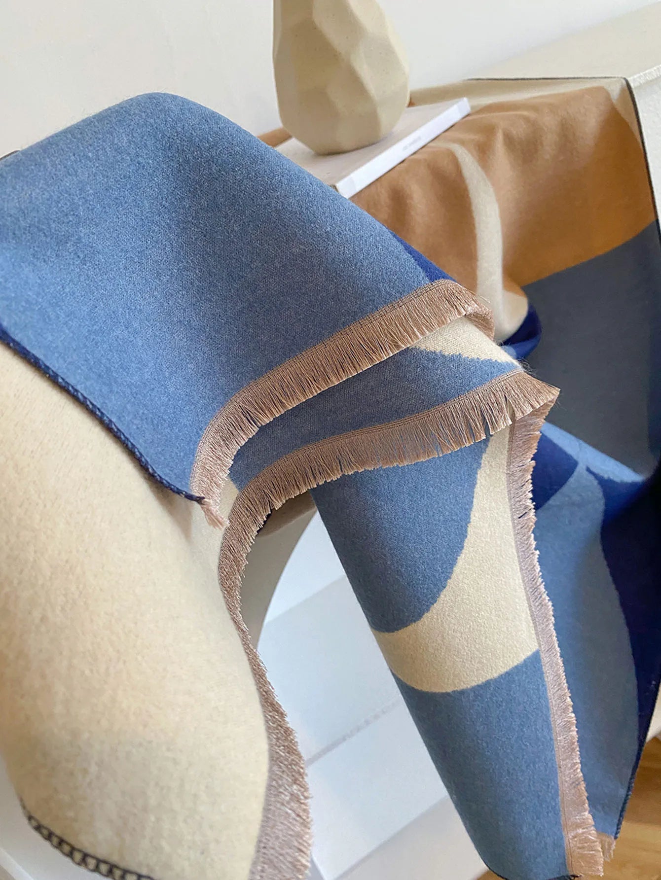 Isabella Wendbare cashmere sjaal dames – zachte warme wintersjaal twee­zijdig