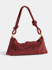 Luxe Pailletten Schoudertas Dames met Ketting - Zilver / Zwart / Roze / Groen / Roze / Blauw