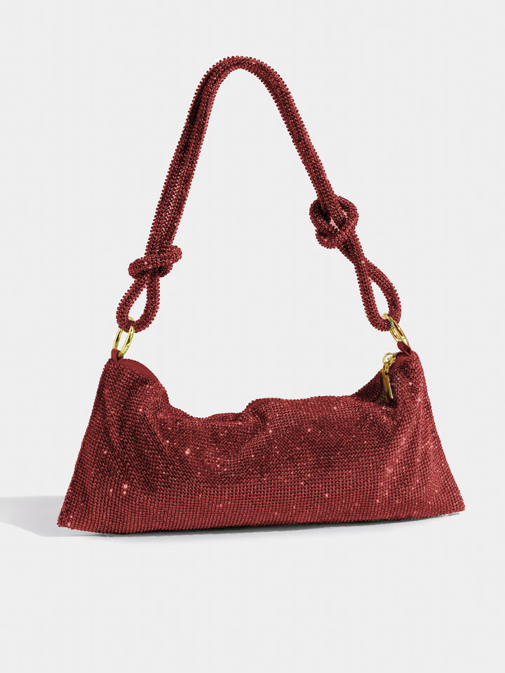 Luxe Pailletten Schoudertas Dames met Ketting - Zilver / Zwart / Roze / Groen / Roze / Blauw