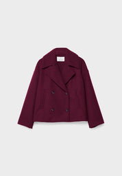 Carina Blazer | Cropped Blazerjas met Dubbele Knoopsluiting en Puntige Revers