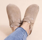 Siena dames instapklompen – gevoerde wintermuilen met teddyvoering