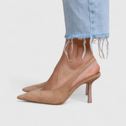 Dames Orthopedische Hakken met Puntige Neus, Slanke Stilettohak en Comfortabele Pasvorm - Zwart/Beige/Bruin