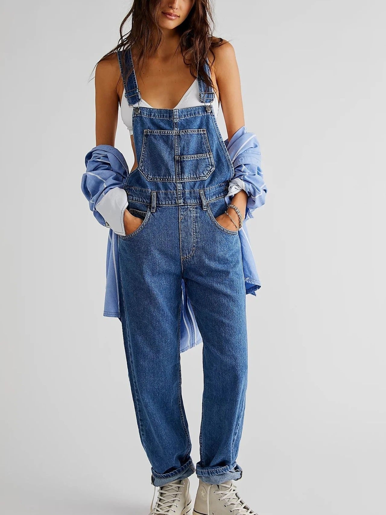 Stoere Denim Tuinbroek voor Dames - Valentina Moretti