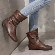 Allegra leren laarzen dames – stijlvolle en comfortabele leren boots met stevige zool