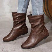 Allegra leren laarzen dames – stijlvolle en comfortabele leren boots met stevige zool