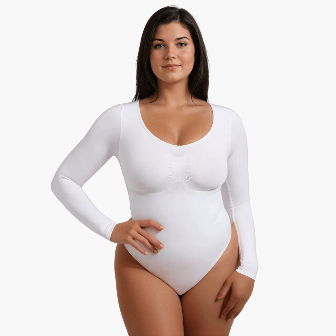 Elena Snatching Shapewear Longsleeve Bodysuit – Comfortabel & Naadloos Corrigerend Ondergoed