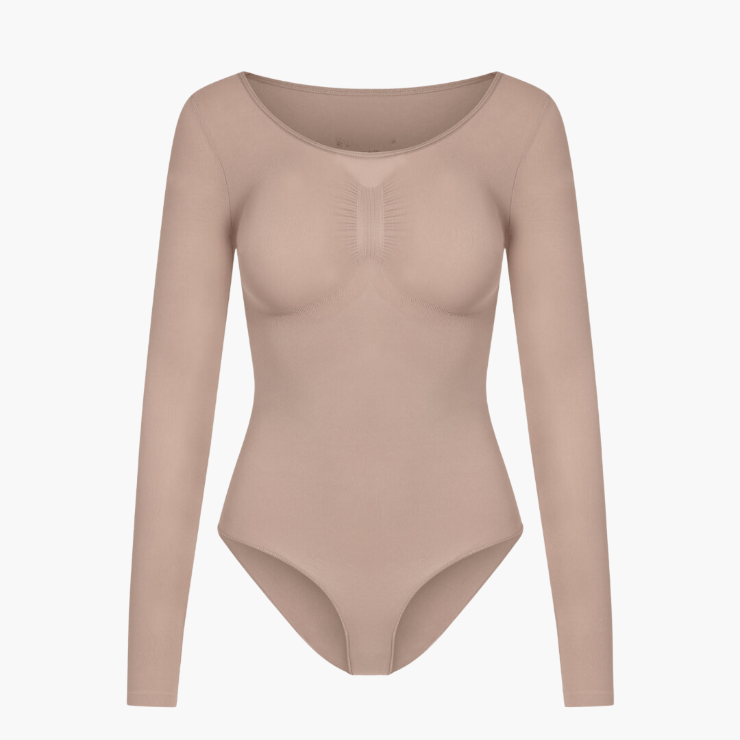 Elena Snatching Shapewear Longsleeve Bodysuit – Comfortabel & Naadloos Corrigerend Ondergoed