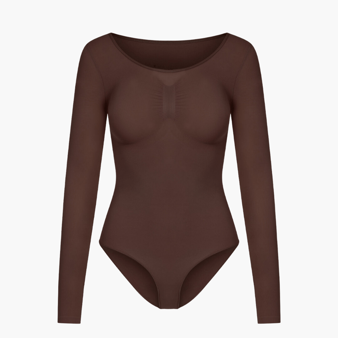 Elena Snatching Shapewear Longsleeve Bodysuit – Comfortabel & Naadloos Corrigerend Ondergoed