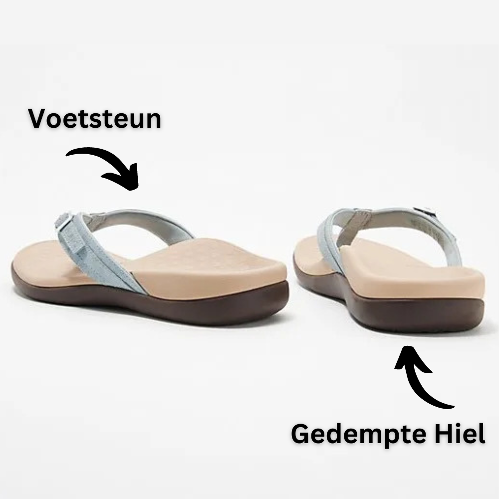 Bianca Teenslippers | Orthopedische Dames Slippers met Voetboogsteun en Demping