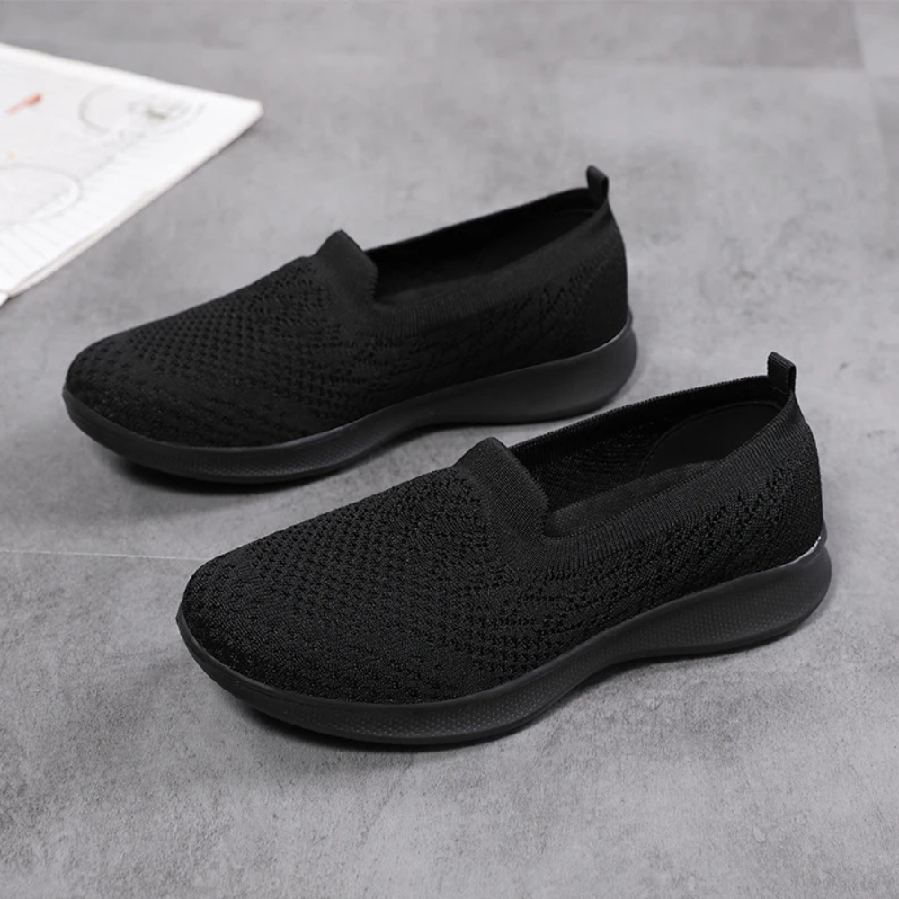 Sofia Instappers | Orthopedische Damesschoenen met Brede Teendoos en Elastische Steun