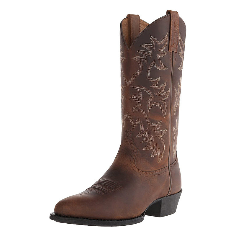 Isabella Cowboylaarzen Dames – Leren Halflange Western Boots met Comfortabele Pasvorm