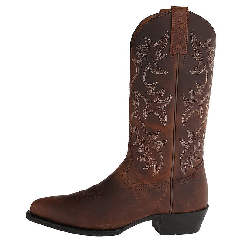 Isabella Cowboylaarzen Dames – Leren Halflange Western Boots met Comfortabele Pasvorm