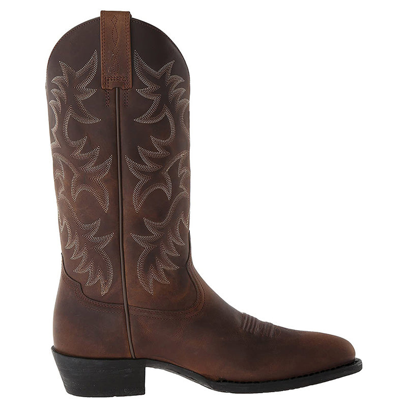 Isabella Cowboylaarzen Dames – Leren Halflange Western Boots met Comfortabele Pasvorm