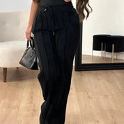 Aira Joggingbroek | Gestreepte Dames Joggingbroek met Elastische Taille en Comfortabele Pasvorm