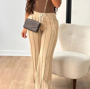 Aira Joggingbroek | Gestreepte Dames Joggingbroek met Elastische Taille en Comfortabele Pasvorm