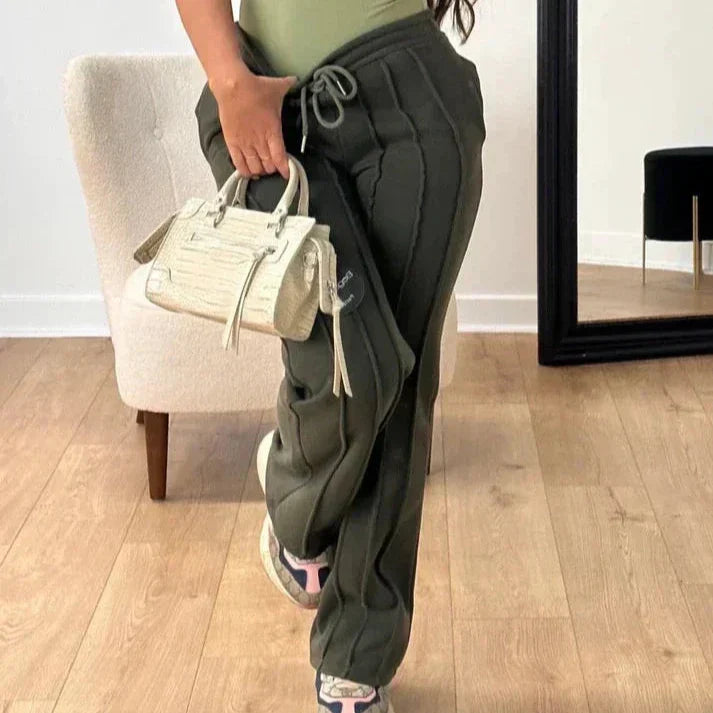 Aira Joggingbroek | Gestreepte Dames Joggingbroek met Elastische Taille en Comfortabele Pasvorm