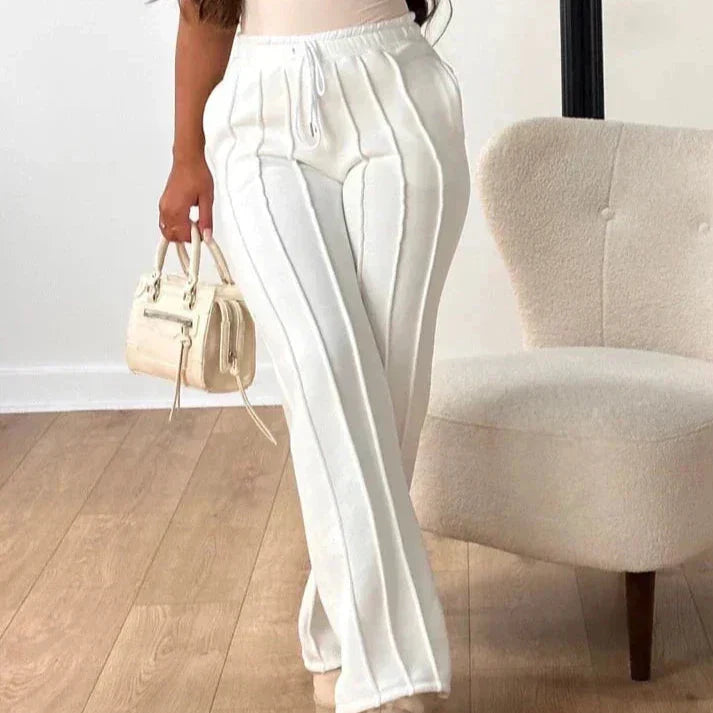 Aira Joggingbroek | Gestreepte Dames Joggingbroek met Elastische Taille en Comfortabele Pasvorm