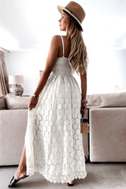 Luna Jurk | Elegante Kanten Jurk met Open Front voor Vrouwen