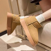 Allegra Laarzen | Pluche Dames Enkellaarzen met Fleece Voering en Antislipzool