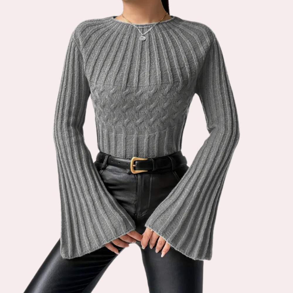 Julie ribbel trui | Comfortabele Trui voor Dames