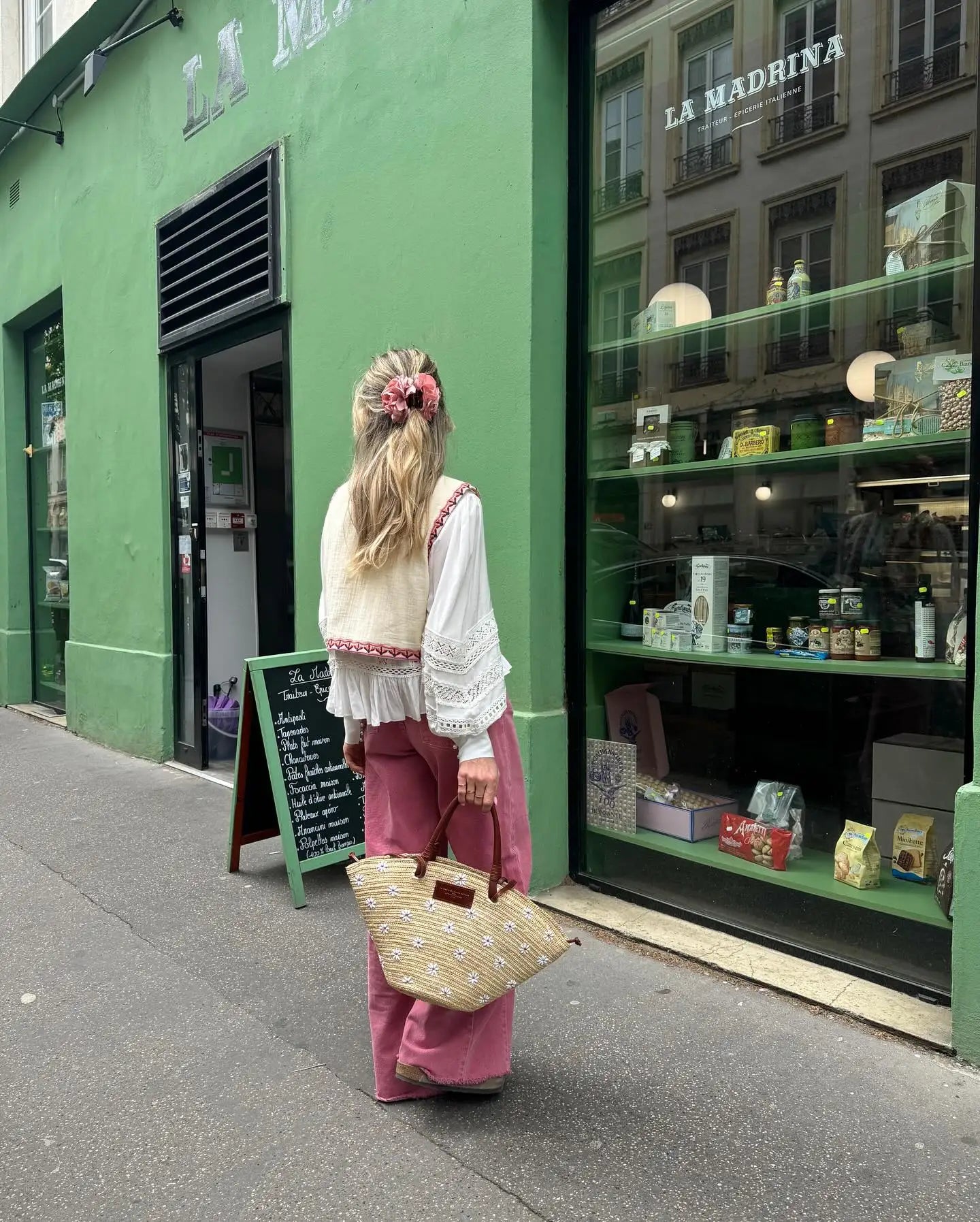 Bibi’s Wildflower Gilet™ | Zomers Gilet met Bloemenmotief in Crèmewit