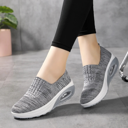 Aurelia Orthopedische Schoenen | Ademend Mesh Slip-On met Sleehak en Voetondersteuning