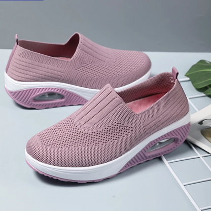 Aurelia Orthopedische Schoenen | Ademend Mesh Slip-On met Sleehak en Voetondersteuning