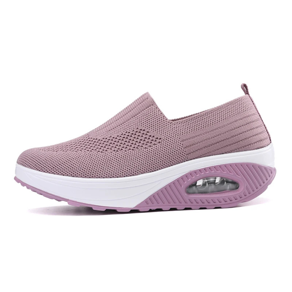 Aurelia Orthopedische Schoenen | Ademend Mesh Slip-On met Sleehak en Voetondersteuning