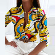 Sofia Blouse | Elegante Omslagkraag Blouse voor Kantoor en Casual Looks