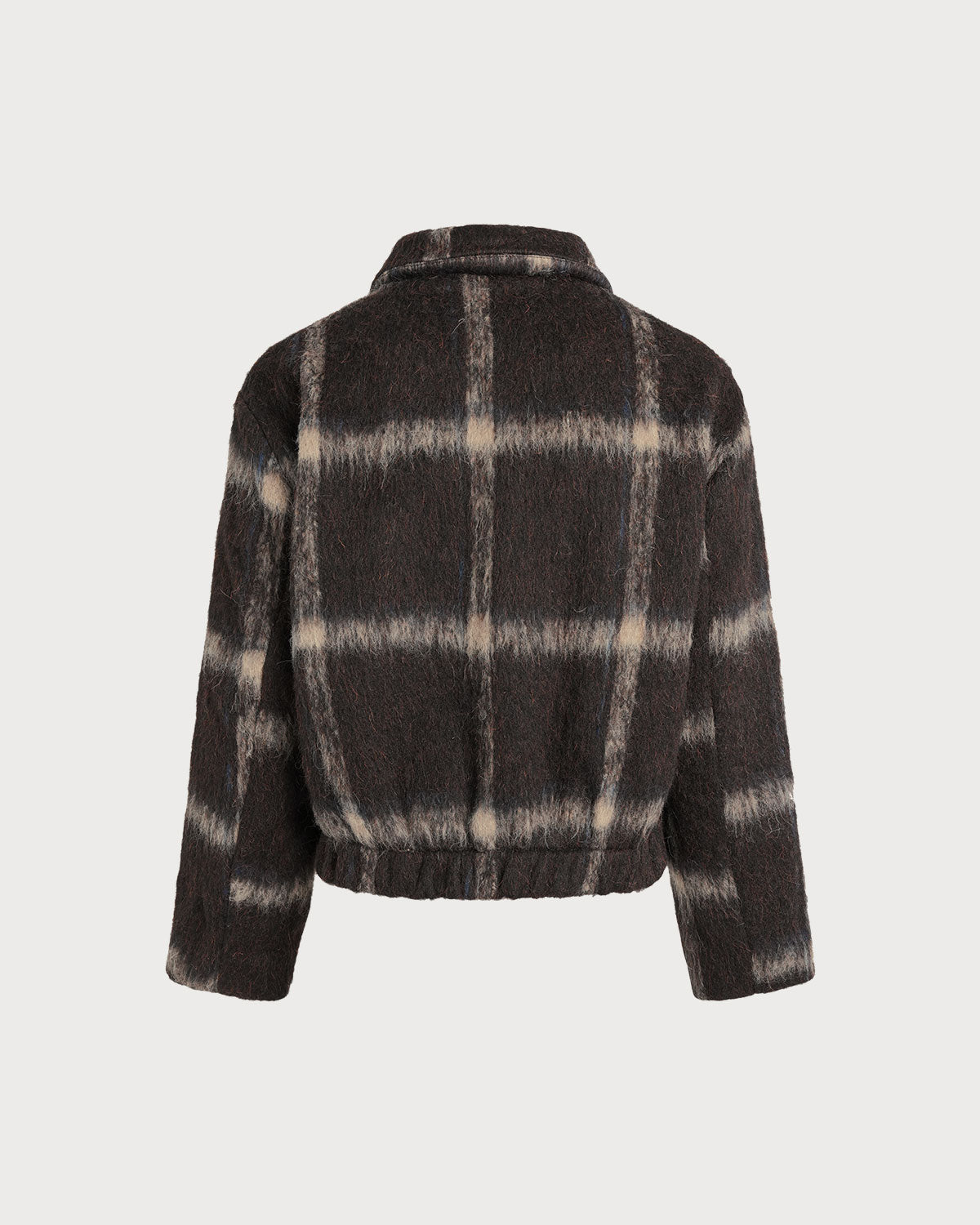 Bruin Geruit Dames Jacket – Single-Breasted Jas | Camilla DeLuca
