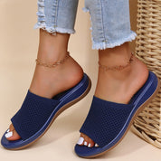 Dames Slippers Ademend Verstelbare Bandjes Zacht Voetbed Zomer - Roze / Blauw / Lichtblauw - Maelen
