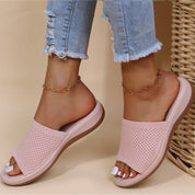 Dames Slippers Ademend Verstelbare Bandjes Zacht Voetbed Zomer - Roze / Blauw / Lichtblauw - Maelen