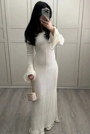 Annalee Jurk | Elegante Maxi Jurk met Gesloten Rug en Flatterende Pasvorm