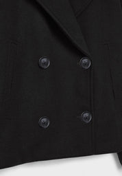 Carina Blazer | Cropped Blazerjas met Dubbele Knoopsluiting en Puntige Revers